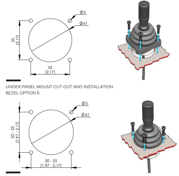 APEM XP Joysticks